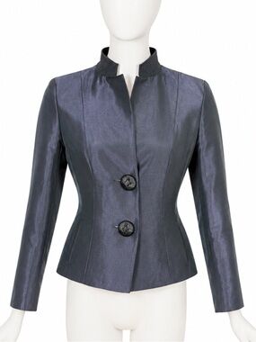Rene Lezard Double Button Navy Blazer -size 36 NWT